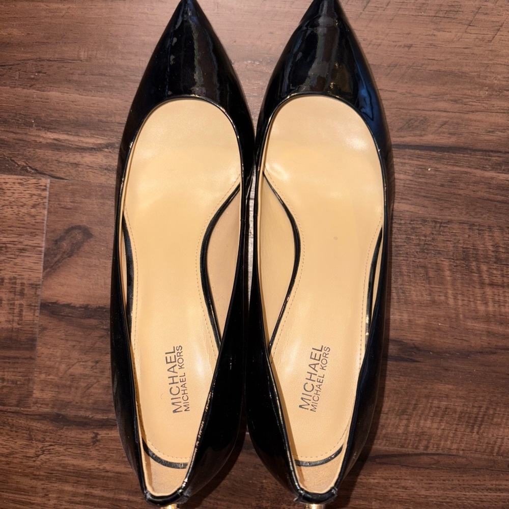 Michael Kors Patent Leather Kitten Heels